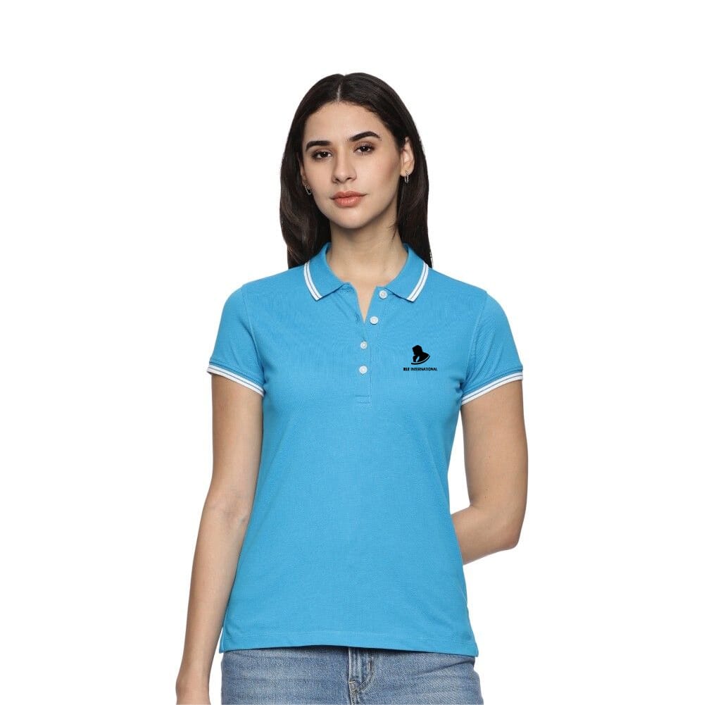 Allen Solly Polo T-shirt Women- Sky Blue